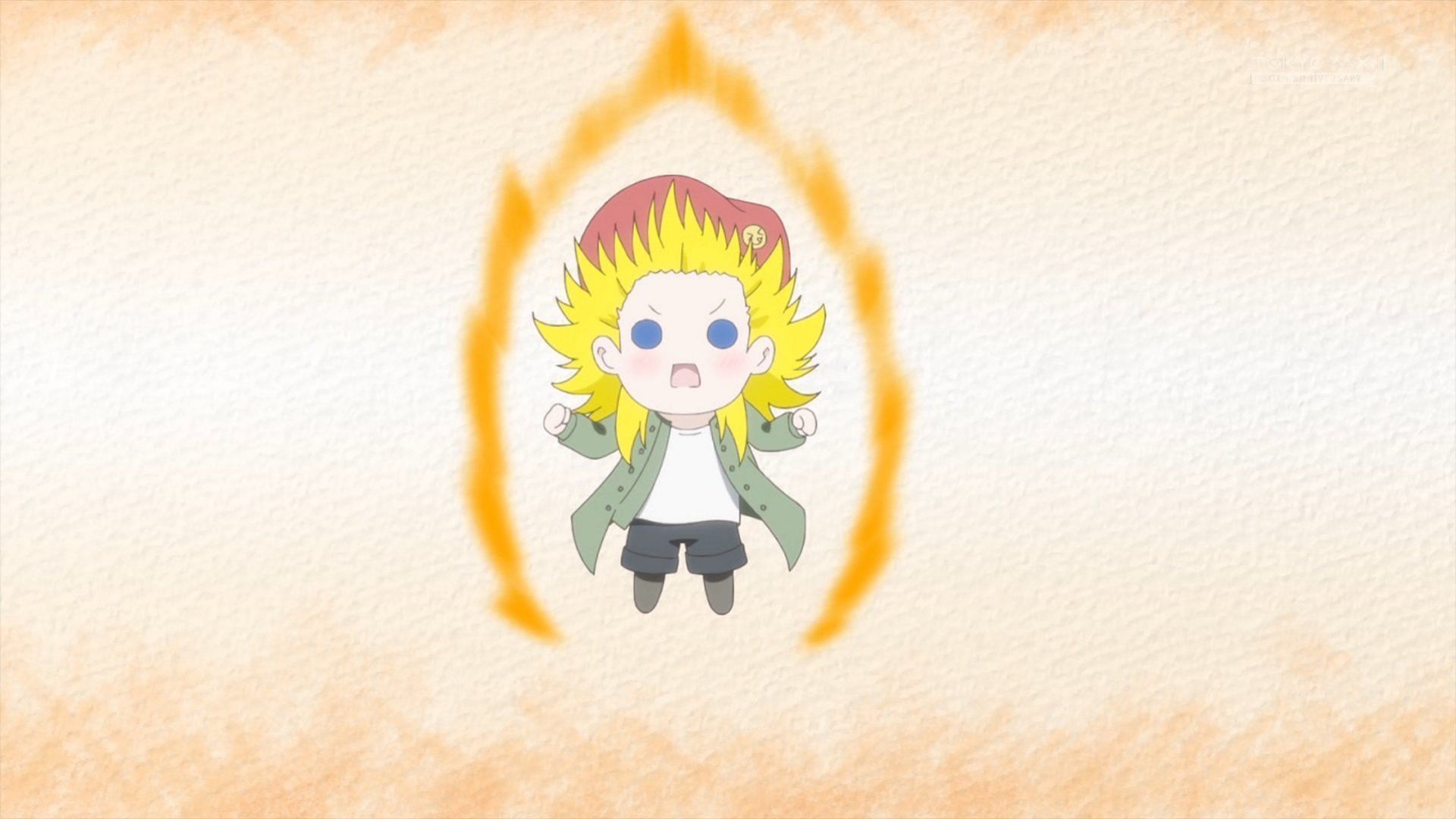 Fuyune thinking of Chika as a Super Saiyan (Image via Makaria)